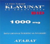 KLAVUNAT-BID 1000 mg 14 tablet Ambalaj
