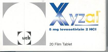 xyzal 5 mg20 film tablet