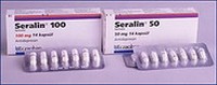 SERALIN 100 mg 14 kapsl